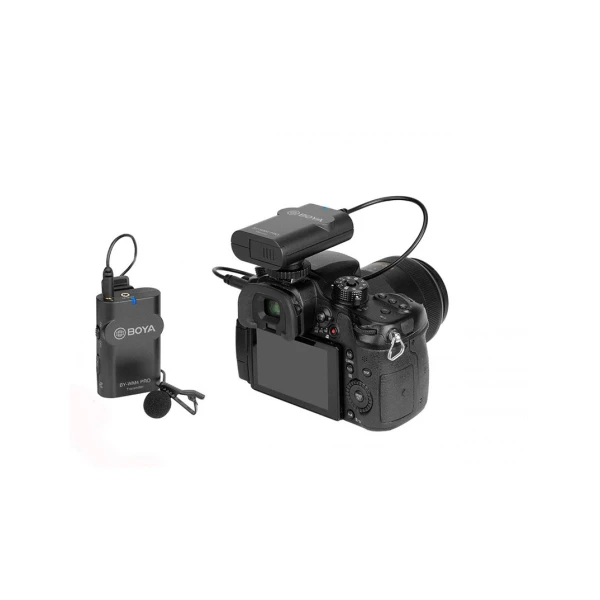 Microfono inalambrico de solapa 1TX Y 1RX P/TEL/DSLR | BY-WM4 PRO - BOYA-15596