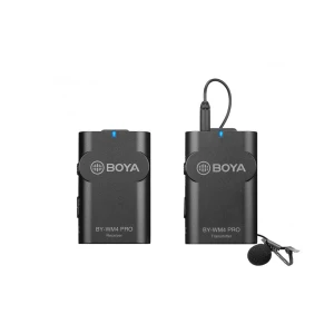 Microfono inalambrico de solapa 1TX Y 1RX P/TEL/DSLR  |  BY-WM4 PRO – BOYA