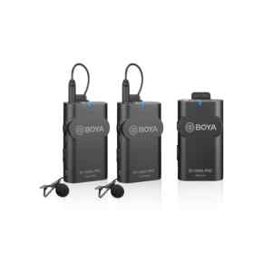 Microfono inalambrico de solapa 1TX Y 2RX P/TEL/DSLR | BY-WM4 PRO-K2 - BOYA-0