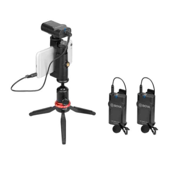 Microfono inalambrico de solapa 1TX Y 2RX P/TEL/DSLR | BY-WM4 PRO-K2 - BOYA-15905