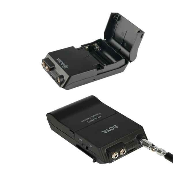 Microfono de solapa WIRELESS,, salida 3.5MM, VIDEO/DSLR y adaptador para celular | BY-WFM12 - BOYA-15579