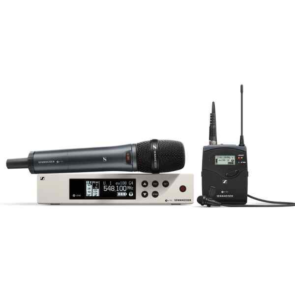 Combo sistema inalambrico, microfono de solapa y de mano | EW100G4-ME2/835S-A1 - SENNHEISER-0
