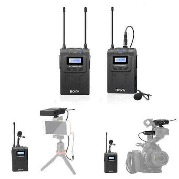 Microfono inalambrico de solapa 1TX Y 1RX | BY-WM8-PROK1 KIT - BOYA-15597