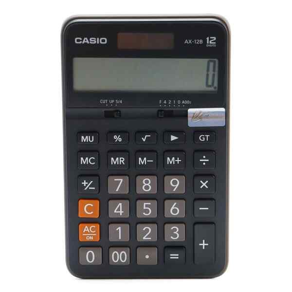 Calculadora compacta de escritorio |  AX-12B-W-DC - CASIO-17320