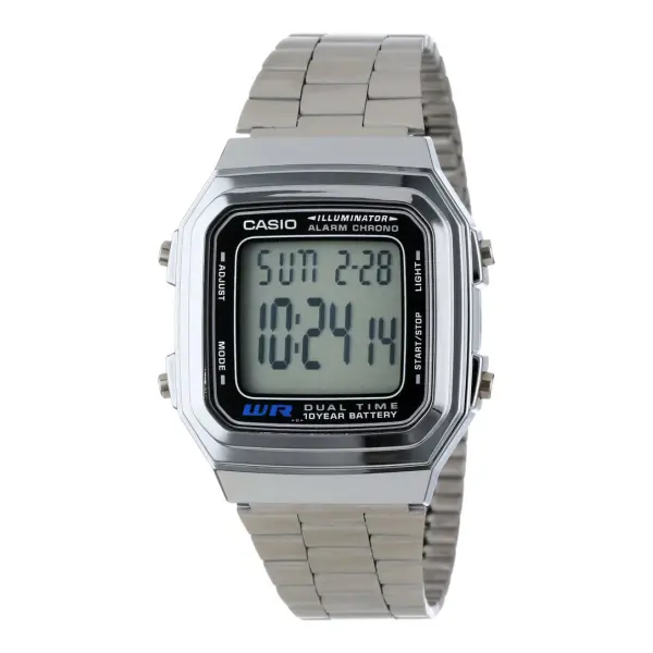 Reloj digital de metal | A178WA-1ADF - CASIO-0