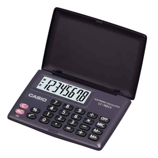 Calculadora portatil | LC-160LV-BK-W-D - CASIO-0