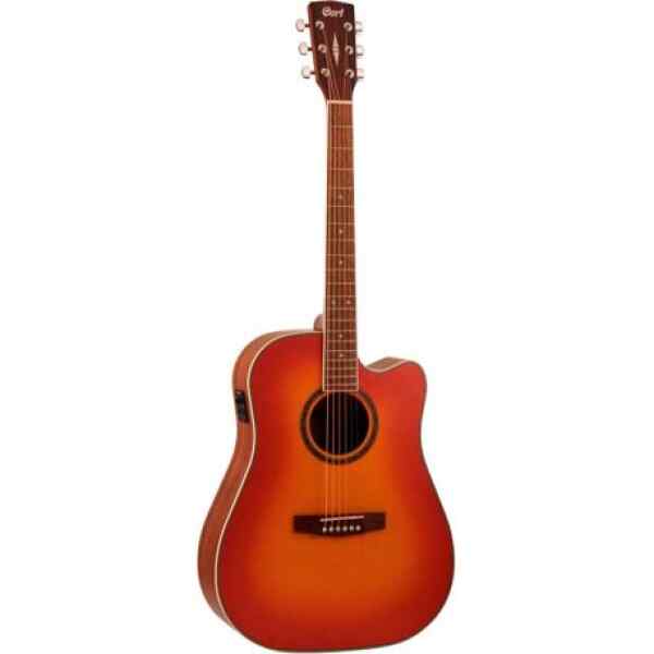 Guitarra Electroacustica con funda | AD890CF LVBS - CORT-0
