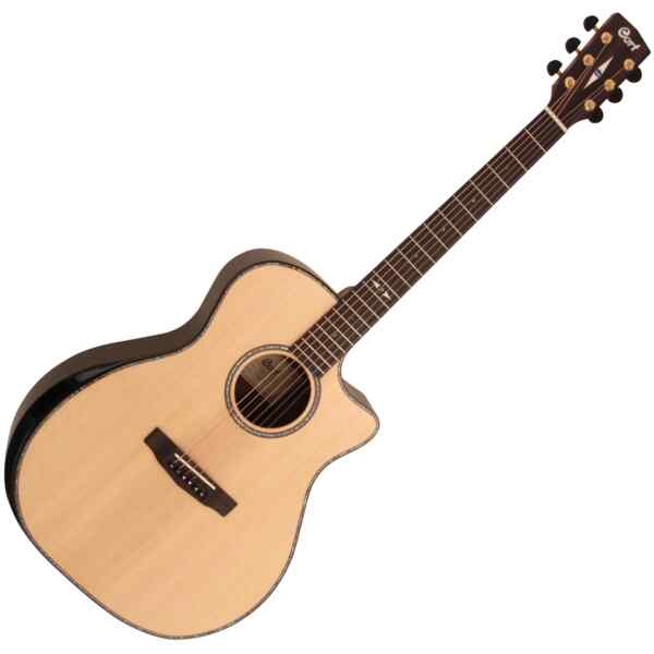 Guitarra Electroacustica con funda | GA-PF BEVEL NAT - CORT-0