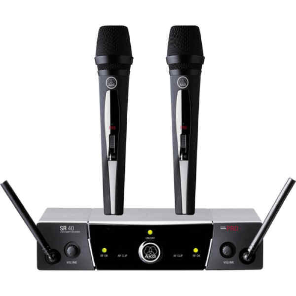 MICROFONO INALAMBRICO UHF C/TX DE PETACA Y MIC. DE SOLAPA, 3 FREQS | WMS40PRO-V-DUAL - AKG-0