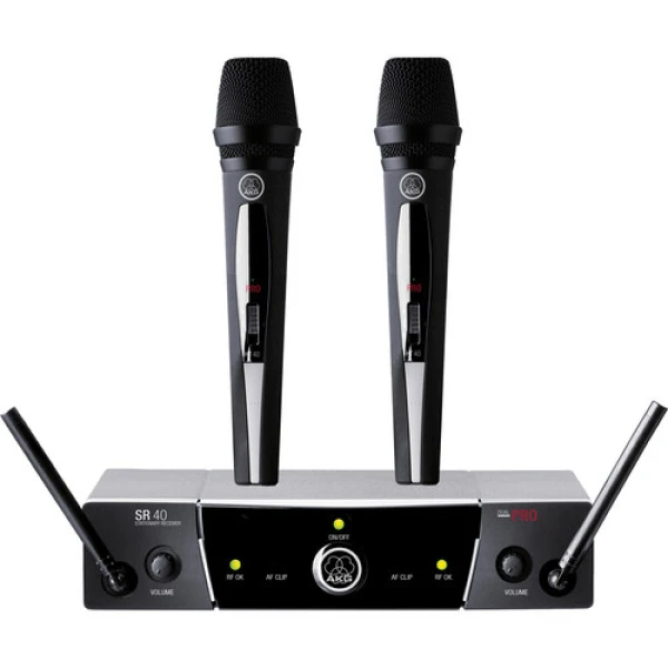 MICROFONO INALAMBRICO UHF C/TX DE PETACA Y MIC. DE SOLAPA, 3 FREQS | WMS40PRO-V-DUAL - AKG-0