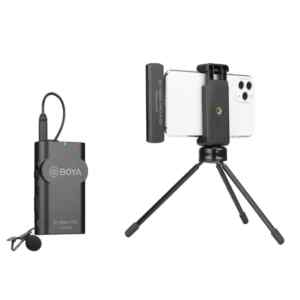 MICROFONO INALAMBRICO DE SOLAPA 1TX Y 1RX P/IPHONE | BY-WM4-PRO-K3 - BOYA-0