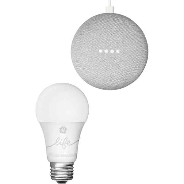 Bocina Google | Home Mini + Bombilla Smart - GOOGLE-0