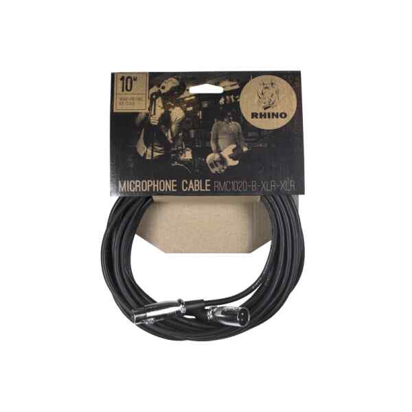 CABLE DE MICROFONO | RMC1020 B XLR XLR 10MTS - RHINO-0
