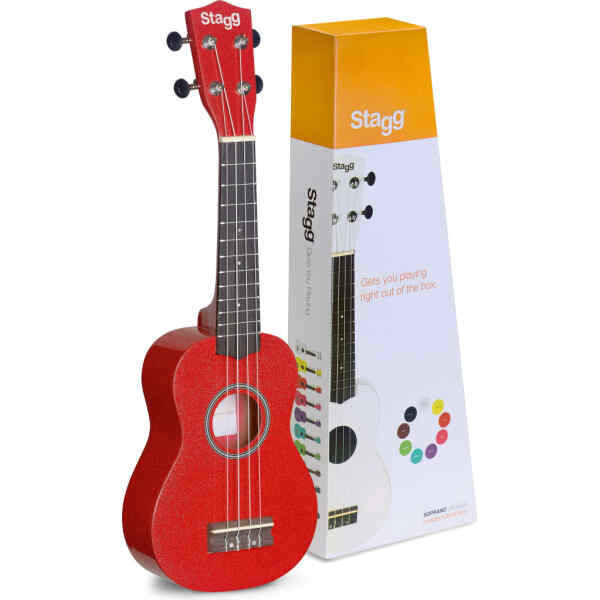 Ukulele Soprano | US-RED STAGG-0