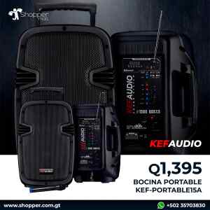 Bocina portable 1500W l KEF-PORTABLE15A – KEF AUDIO