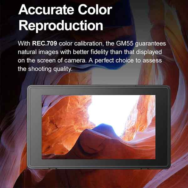 Monitor sobre camara tactil 5.5" 4K HDMI | GM55 - GODOX-21562