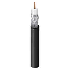 Cable de video color negro HD-SDI/HDTV 75 OHMS | AWG23/metro  – Belden
