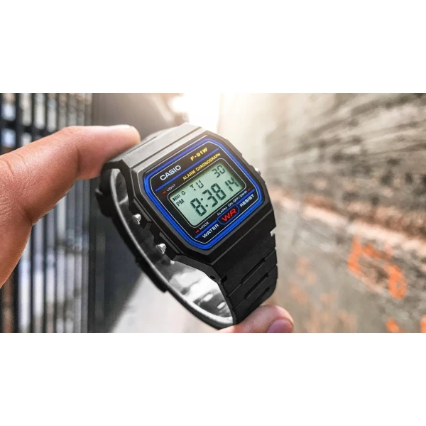 Reloj digital CHRONOGRAPH 1/100-SEC l F-91W-1 - CASIO-21201