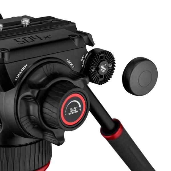 Cabezal de video fluido, base plana, 75MM | 504X - MANFROTTO-21358