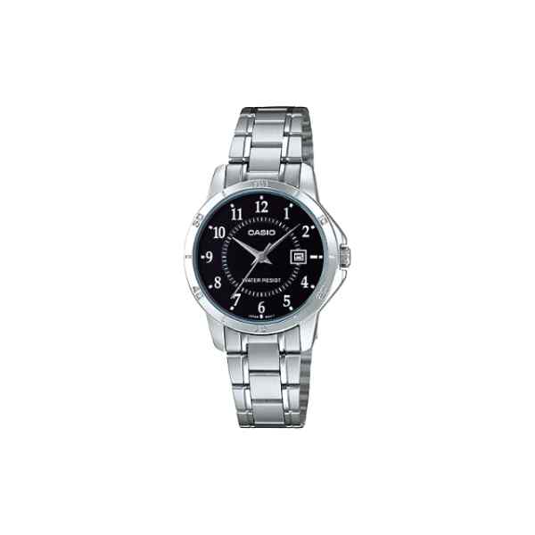 Reloj standard analogo negro l CASIO-0