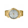 Reloj standard analogo dorado con blanco l CASIO-22500