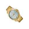 Reloj standard analogo dorado con blanco l CASIO-22501