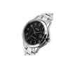 Reloj analogo metal wr plateado con negro l CASIO-22524