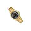 Reloj standard analogo negro con dorado l CASIO-22497
