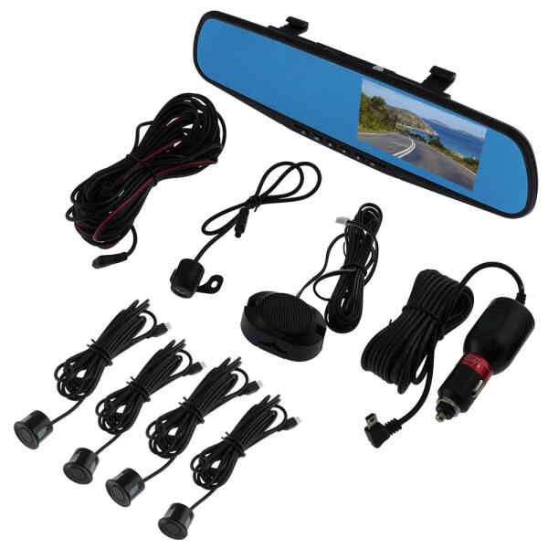 Espejo retrovisor con pantalla lcd de 4.3" | EAGLEC4B - DS18-0