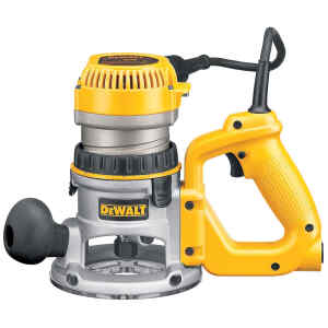 Router de base fija mango d 2-1/4 hp, 8,000 - 24,000 rpm, collet 1/4" y 1/2" | DW618D - DEWALT-0
