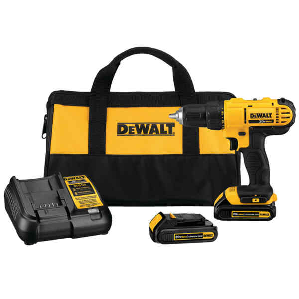 Barreno inalambrico rotacional 1/2", 20v, 2 bateria litio, 300 watts, 1500 rpm | DCD771C2-B3 - DEWALT-0