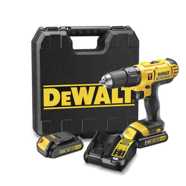 Barreno inalambrico percutor, 1/2", 20 voltios, 300 watts, 1500 rpm | DCD776C2-B3 - DEWALT-0