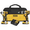 Kit barreno percutor y atornillador de impacto inalambricos 20v, 3250 rpm | DCK287D2 - DEWALT-0