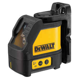 Nivel laser de 2 lineas, 15 metros linea horizontal y vertical color rojo | DW088K - DEWALT-0