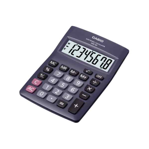 Calculadora mini de escritorio l MW-8V-BK - CASIO-0