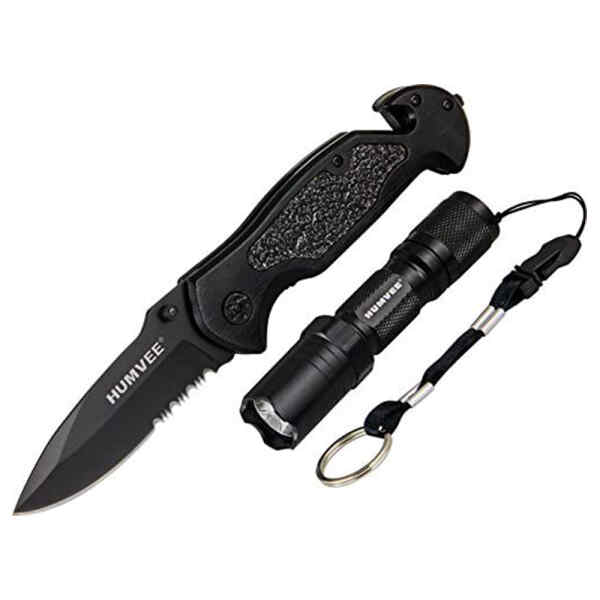 Cuchillo de rescate de emergencia y linterna | HMV-KC-ER-1 - HUMVEE-0