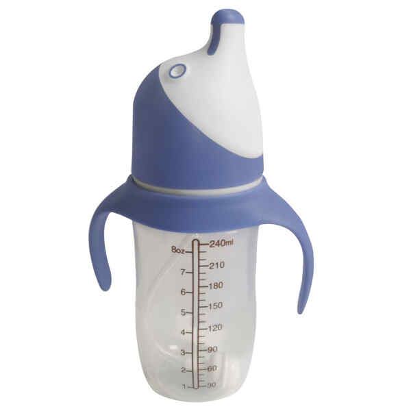 Biberon de pingüino anticolico azul | POLAR BABY-0
