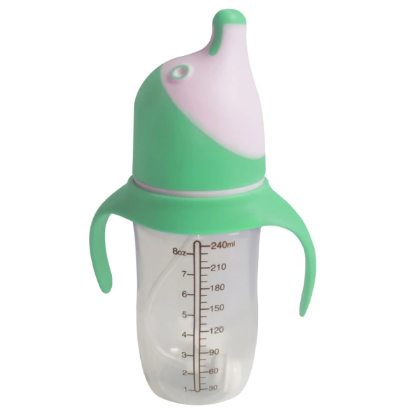 Biberon de pingüino anticolico verde | POLAR BABY-0