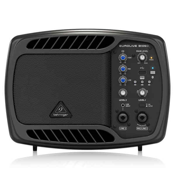 Altavoz de monitor ultracompacto de 50 vatios con reproductor de MP3 y transmision de audio por Bluetooth | B105D - BEHRINGER-0