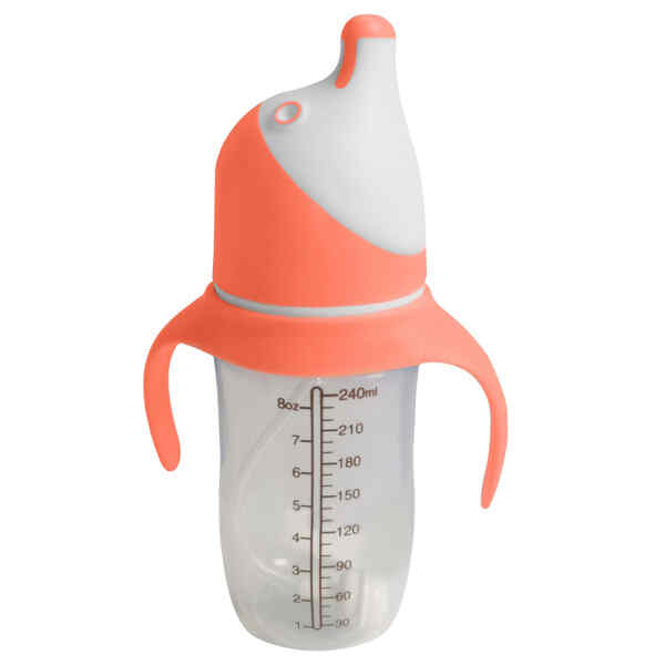 Biberon de pingüino anticolico naranja | POLAR BABY-0