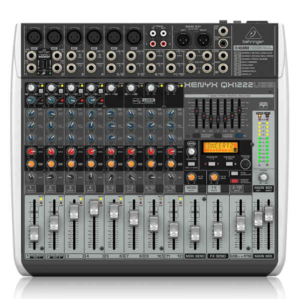 Consola premium de 16 entradas y 2/2 buses con preamplificadores y compresores de microfono | XENYX QX1222USB - BEHRINGER-0