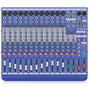 Consola de estudio y directo analogico de 16 entradas con preamplificadores de microfono | DM16 – MIDAS