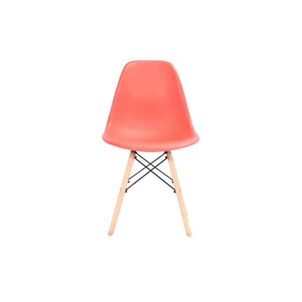 Silla de comedor roja l GONUM-0