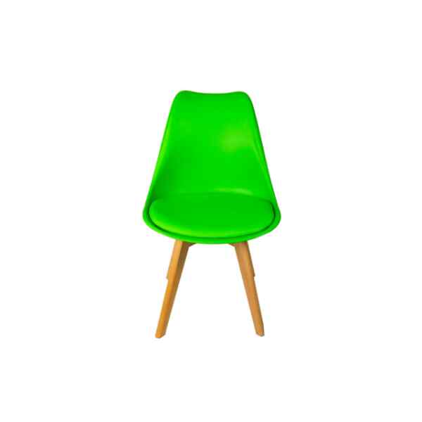 Silla de comedor verde l BORJAN-0
