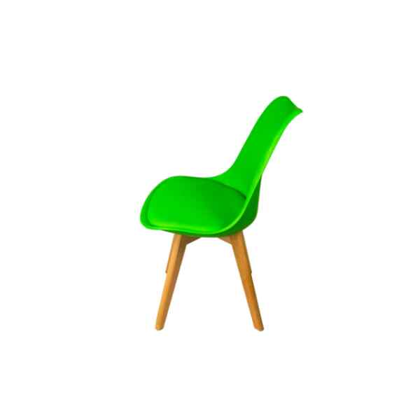 Silla de comedor verde l BORJAN-25478