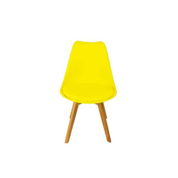 Silla de comedor amarilla l BORJAN-0