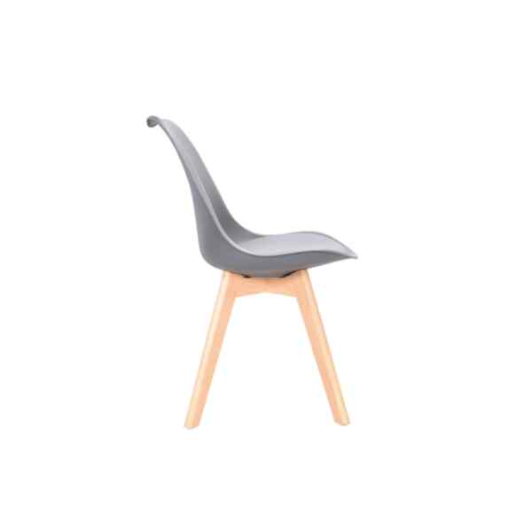 Silla de comedor gris l BORJAN-25472