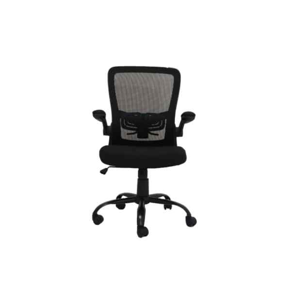 Silla con rodos negra l FERRAN-0