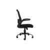 Silla con rodos negra l FERRAN-25630