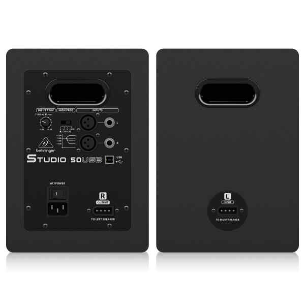 Monitores de estudio de referencia bi-amplificados de alta resolución de 150 vatios con entrada USB | STUDIO 50USB - BEHRINGER-25963